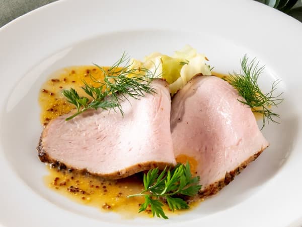 Roasted pork with Awaji Island cabbage