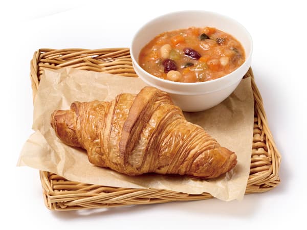 汤 & 羊角面包套餐 900日元（仅限外带） — Verace Panetteria-Gastronomia（品川Ecute）