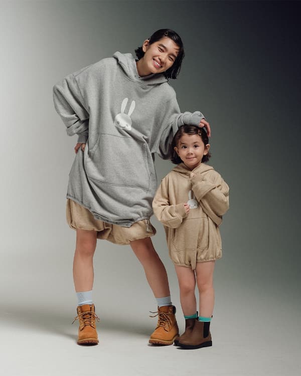 连体卫衣耳朵兜帽款