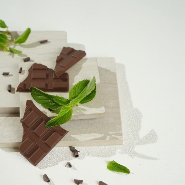 Choco Mint Chiffon Cake detail