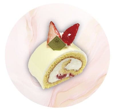 Strawberry and Cheese Roll Cake