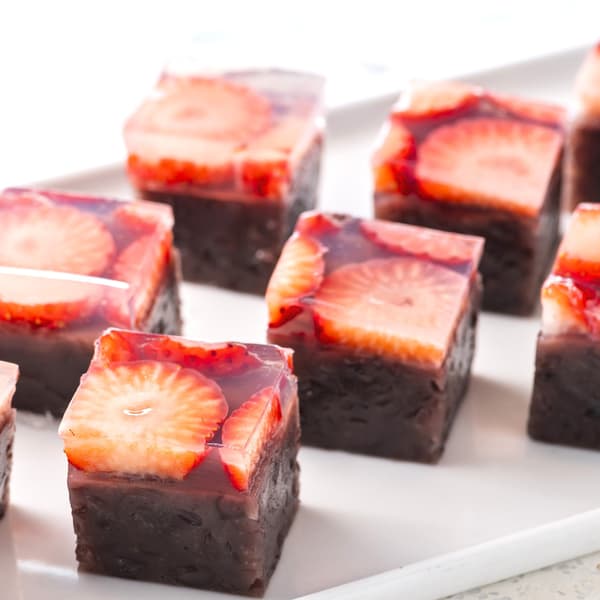 冰镇草莓红豆汤