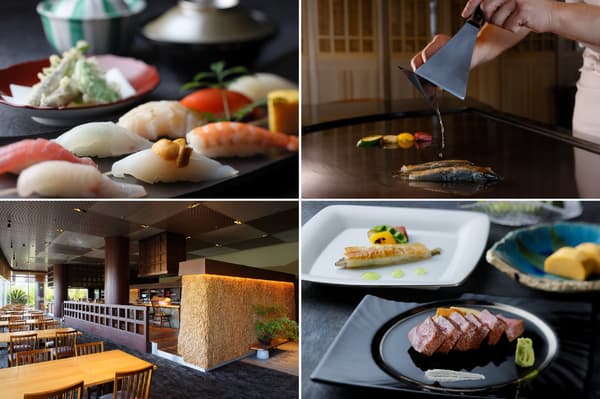 Menús de almuerzo de principios de verano en Nihon Ryori Oomi y Teppanyaki Oomi