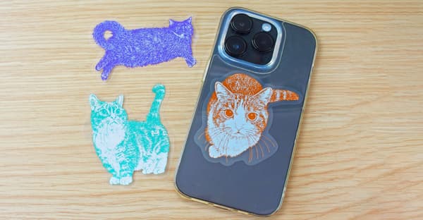 Die-cut clear sticker designs