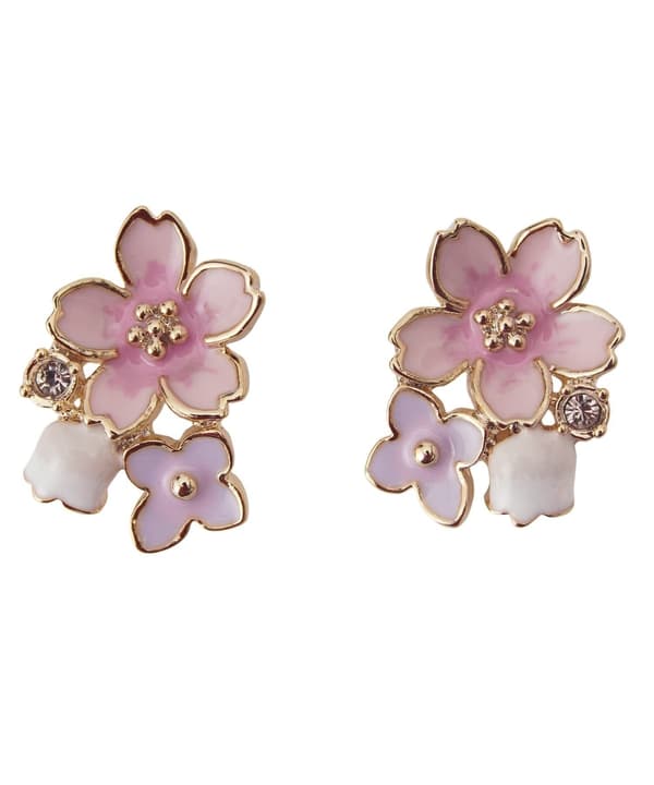 Cherry Blossom Earrings Detail