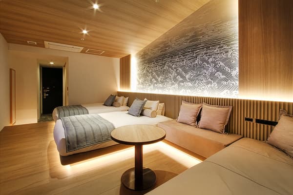 Space filled with mystical and gentle light