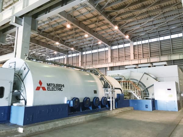 Interior de la central eléctrica