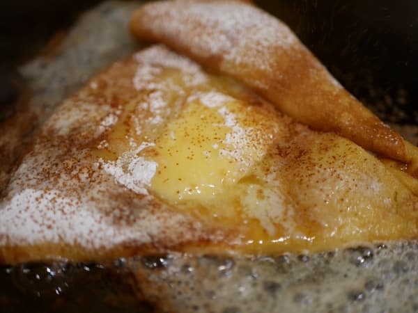 Crepe de azúcar y mantequilla premium de batata