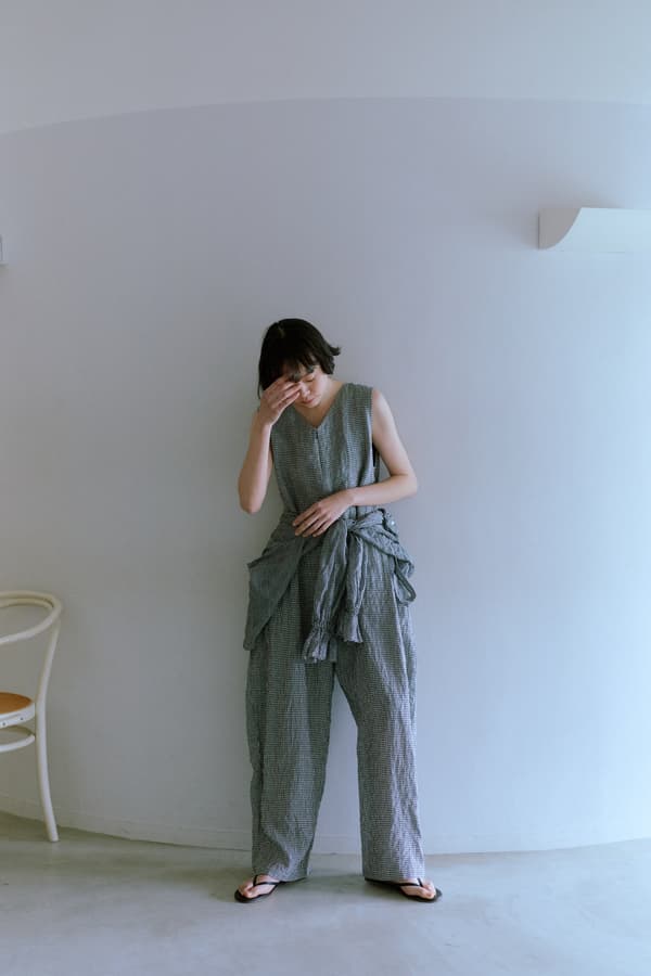 背帶寬褲造型 1