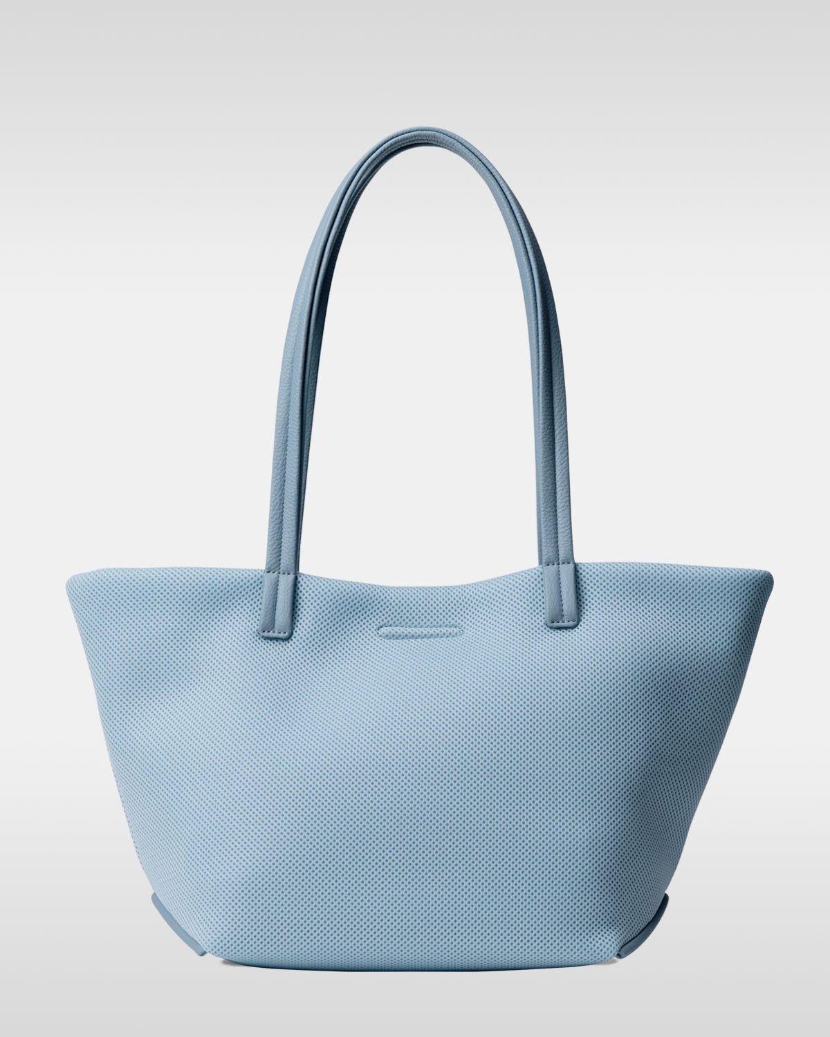 กระเป๋าโท้ทตาข่ายสีฟ้าอ่อน