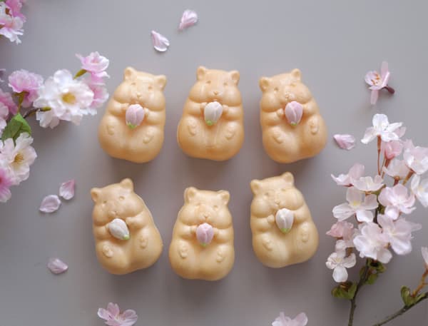 Paquete de Monaka de hámster con temática de primavera