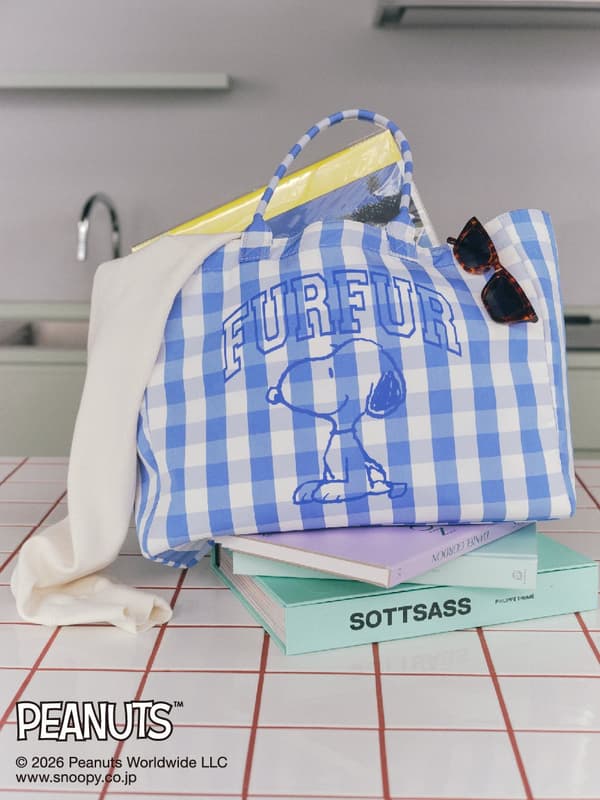 스누피 콜라보 빅 토트백