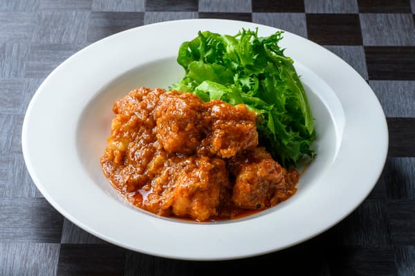 Camarones en salsa de chili