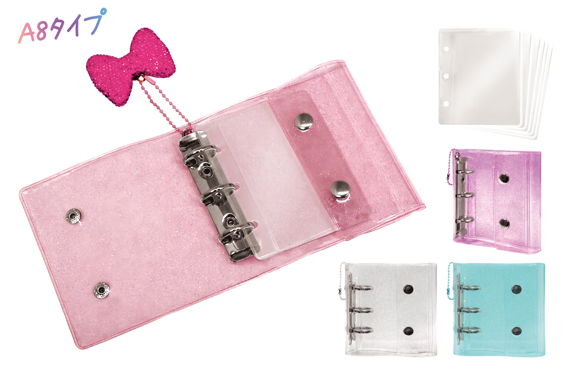 반짝이 스티커 노트 A8 타입