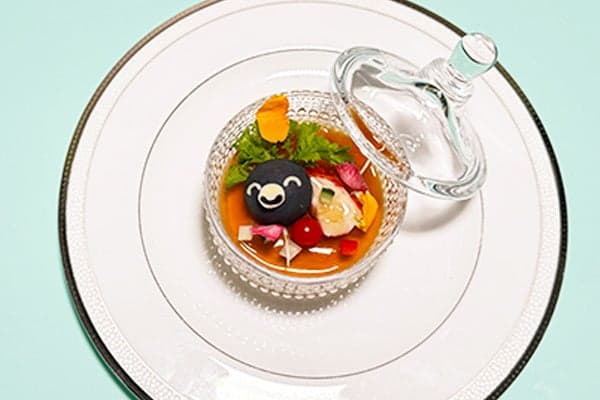 Suica's Penguin hors d'oeuvre