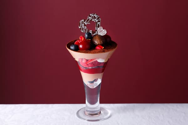 Berry and Chocolat Valentine Parfait