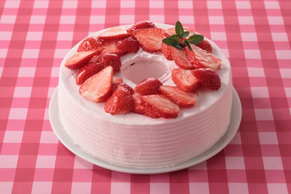 Strawberry-Loaded Chiffon Cake