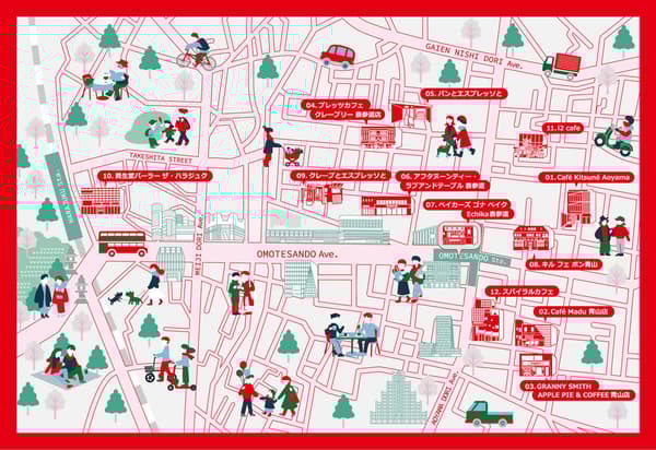 Tiendas participantes y elementos del menú