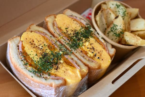 女性顧客最愛的「歐姆蛋盒三明治」