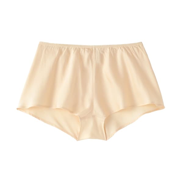 Women's smooth satin flare shorts