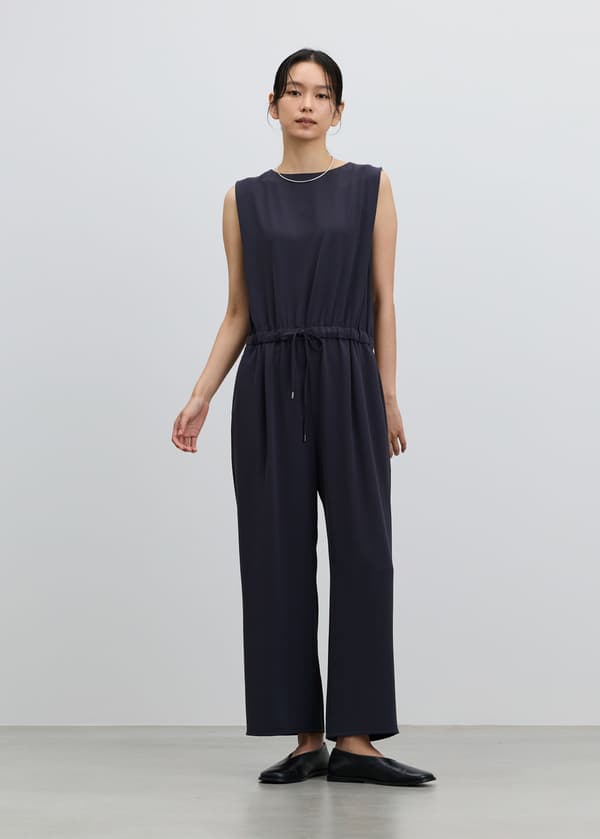 复古缎面连体裤 (CHARCOAL) ¥19,800