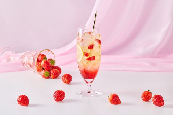 Strawberry Chamomile Tea Soda