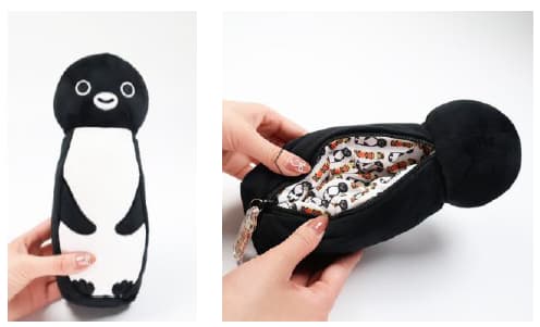 Suica Penguin Kokeshi Plush Pen Case