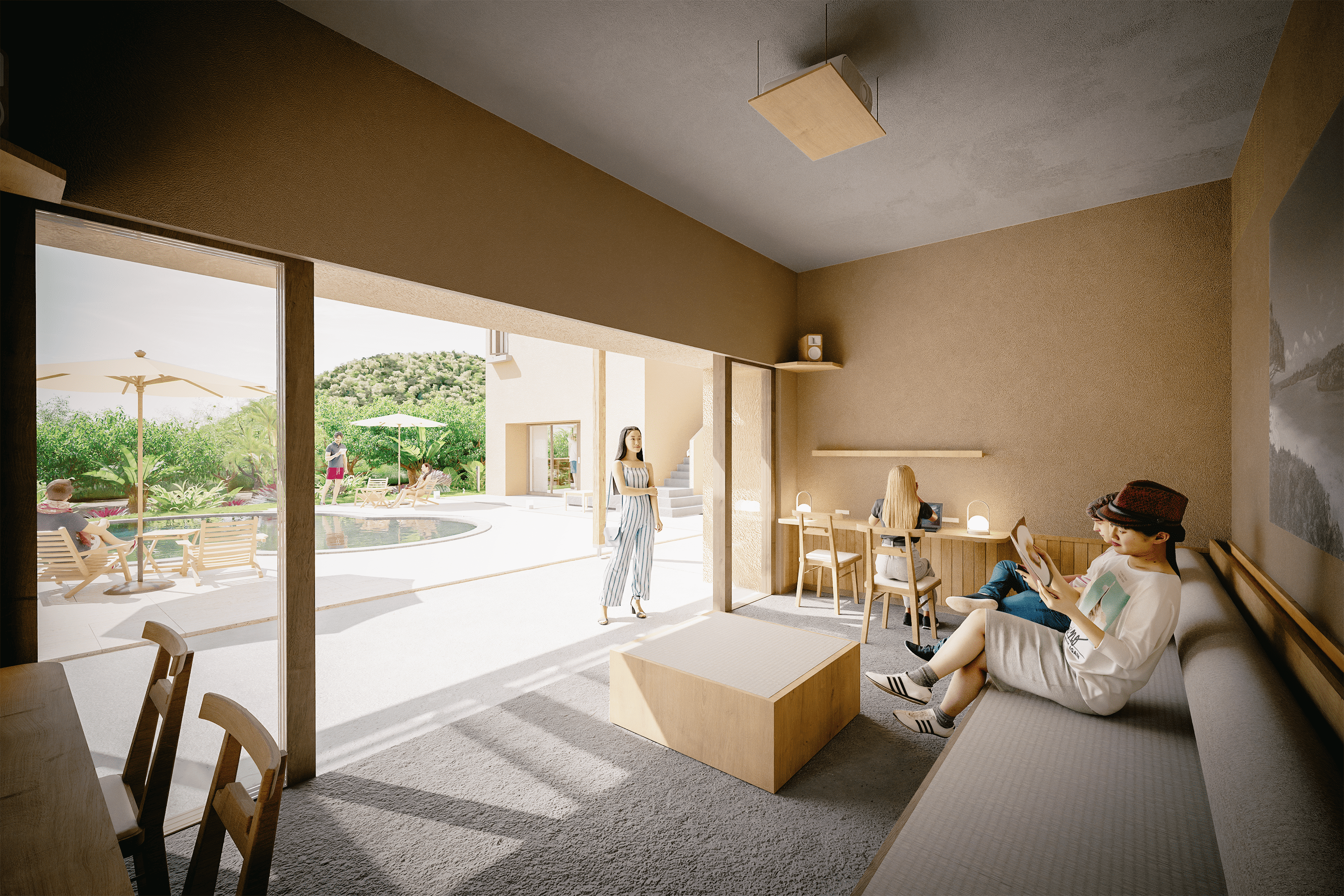 ภาพภายในเวิร์กเลานจ์