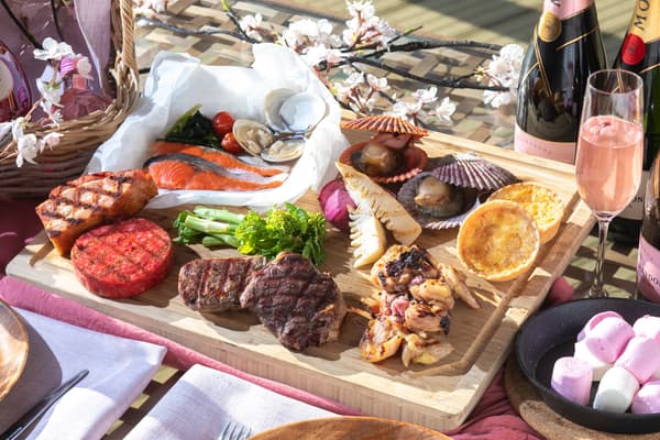 Sakura BBQ menu spread