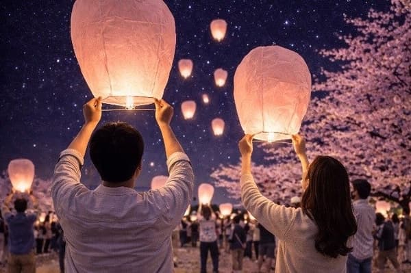Sky lantern voucher experience