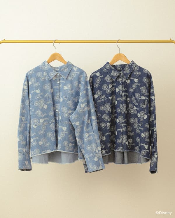 Camisa vaquera floral de Mickey y sus amigos