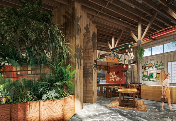 Kona's Coffee Natori interior (may be subject to partial changes)