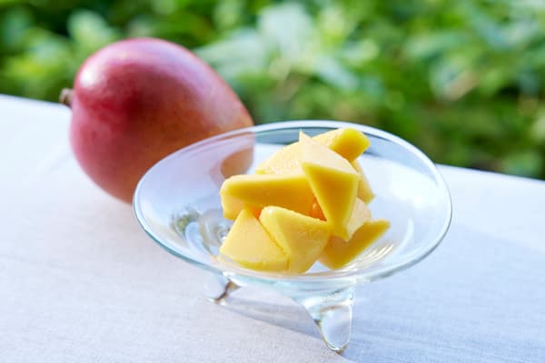 Fragrant, richly flavored mangoes characteristic of Iriomote Island