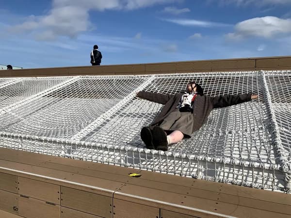 This is what it looks like when you lie down on the 