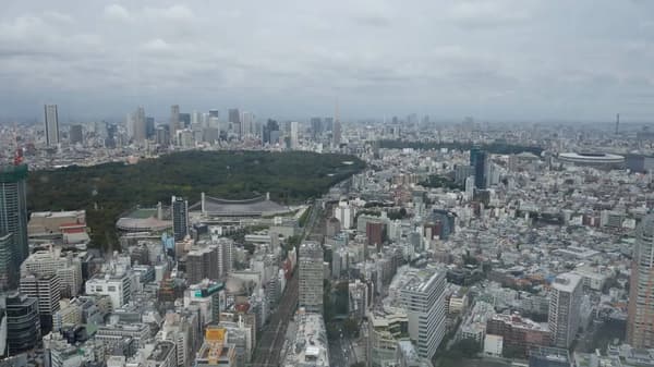 還可以看到新宿地區