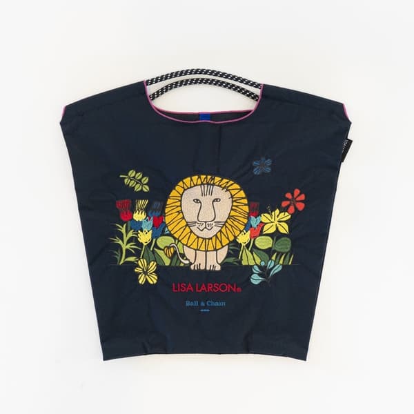 狮子购物袋 M 尺寸 - 海军蓝