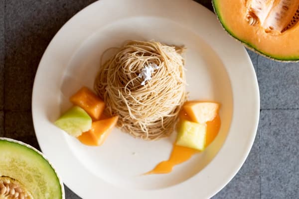 Ripe Melon and Waguri Kinshi Mont Blanc