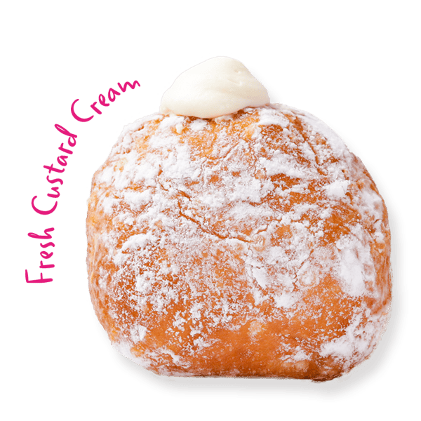 Cream-Filled Fresh Donuts