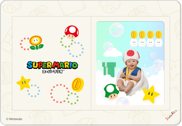 Hoja de imán de fotos limitada con diseño de My Mario (1 corte)