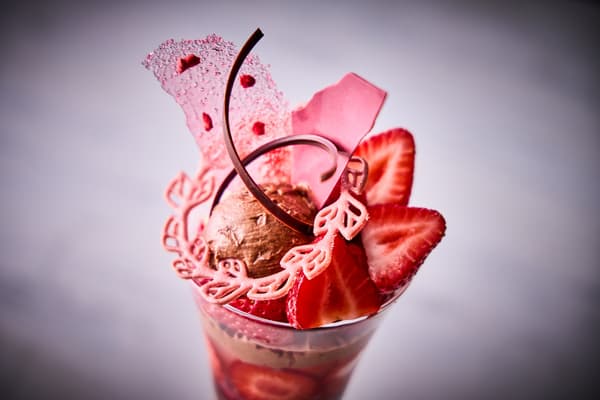 Close-up of the Seasonal Parfait layers