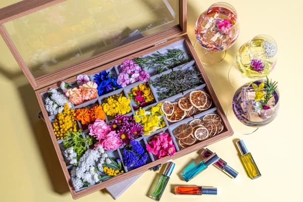 Glass Flower Arrangement