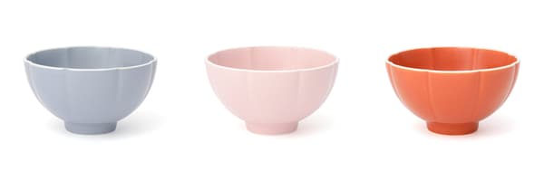 Flower Mini 飯碗——尺寸對比與顏色選項