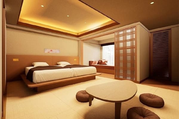 Japanese-style Twin (with shower booth) 'Chidori' Image