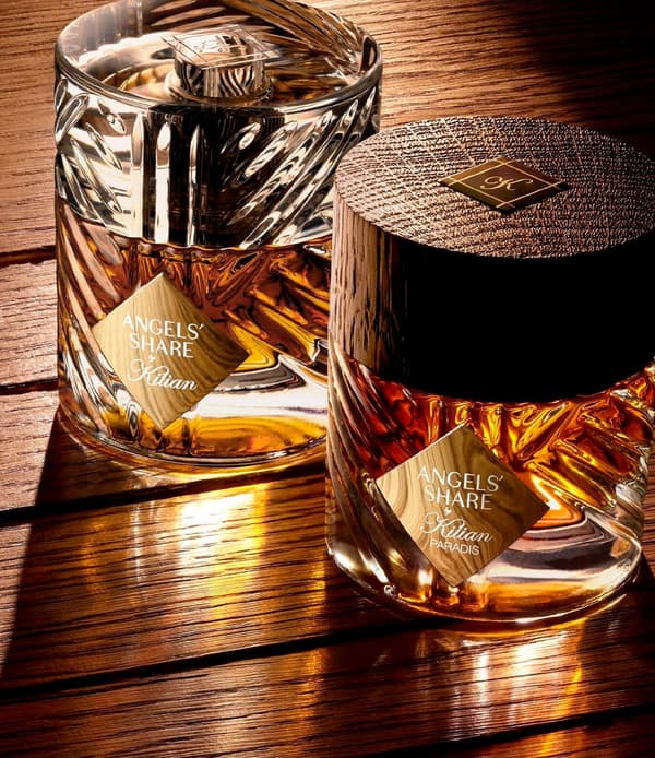 Izquierda: Angels' Share Eau de Parfum, Derecha: Angels' Share Paradis Extrait de Parfum