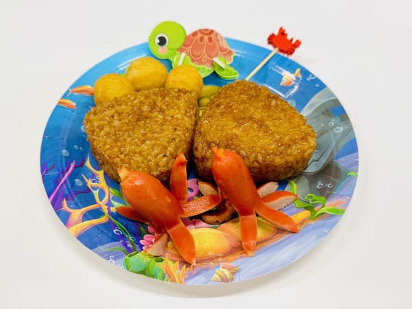Grilled Rice Ball with Sea Friends (limited quantity) with 3D puzzle – ¥850