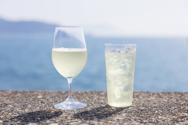 Bebiendo con y sin hielo