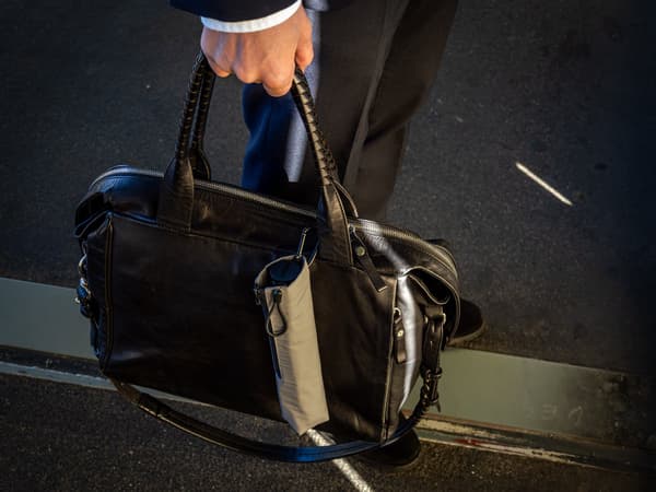 Viene con un mosquetón para facilitar la fijación a las bolsas