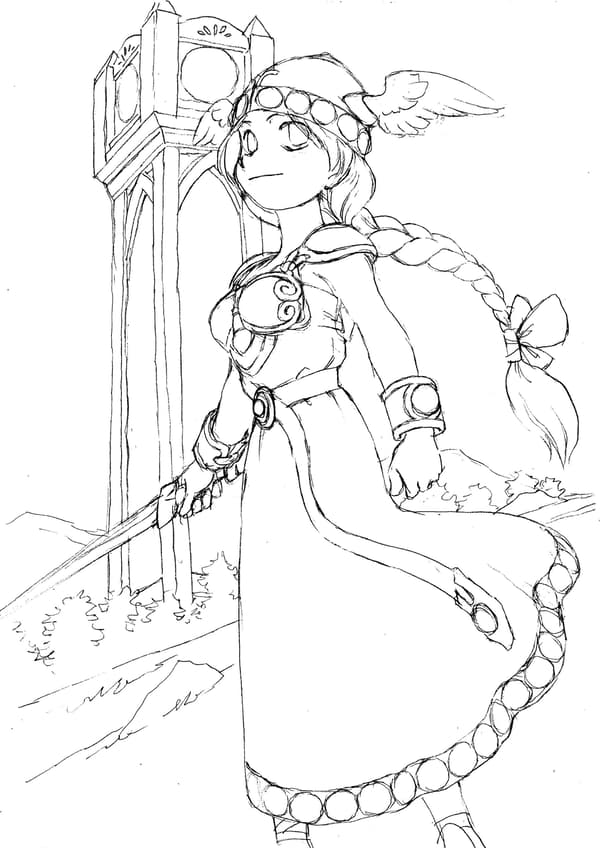 ¡Obra de arte original de Hiroshi Fuji! Boceto. Actualmente en producción