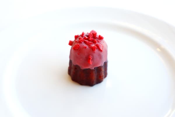 Chocolate Mousse with Strawberry Jelly