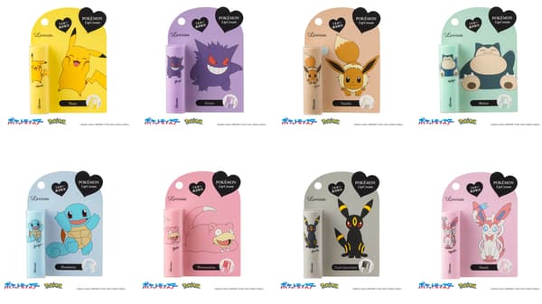 Exhibición del Producto Bálsamo Labial Pokémon